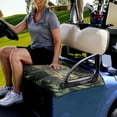thumbnail image 3 of Renewold Golf Cart Seat Cover Comfortable Golf Cart Blanket Accessories Universal Fit for 2/4 Person Seats Club Car Seats, Dragonfly Moon Fern Leaf, 3 of 5