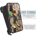 thumbnail image 3 of For Motorola Moto G Play 2023 / Moto G Pure / Moto G Power 2022 Heavy Duty Dropproof Phone Case Holster Belt Clip w/ Built in Screen - Orange Camo, 3 of 8