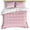 Pink, variant on 3 Piece Pink Duvet Cover Set Twin Size, Microfiber Comforter/Quilt Cover with Corner Ties and 2 Pillowcases, Grid Checkered Plaid Gingham Lattice Trellis All Season Soft Bedding with Zipper Closure