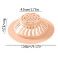 thumbnail image 2 of Wovilon Hair Catcher Durable Silicone Hair Stopper Shower Drain Covers Easy To Install And Clean Suit For Bathroom Bathtub And Kitchen, 2 of 5