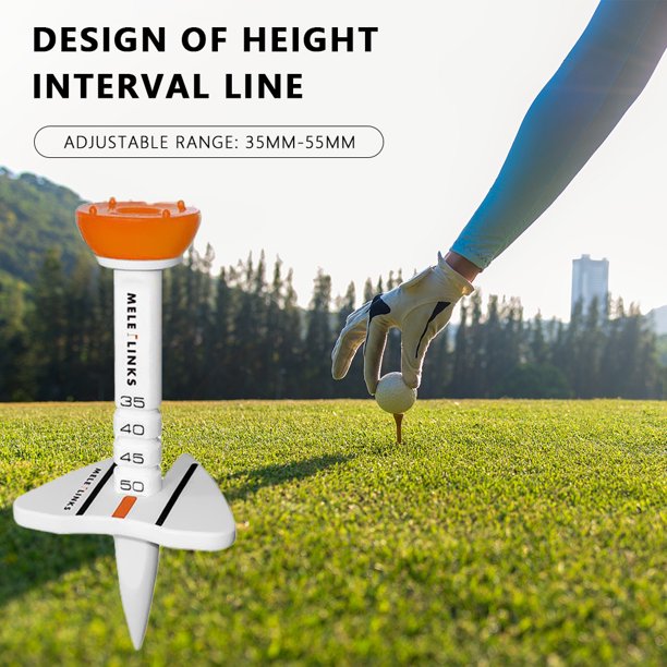 Titular De Tee De Golf Ball Nail Portable Durable Ligero Deportes al aire libre Accesorios (Naranja)