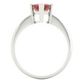 thumbnail image 4 of 2.5 ctw Solitaire Anniversary Ring for Women | Marquise Cut Natural Garnet | Hyperallergenic Solid 18K White Gold, 4 of 5
