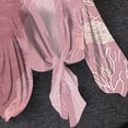 thumbnail image 6 of Htigea Women's Chiffon Cardigan Long Sleeve Sheer Shrugs Casual Tie Open Front Shawl Top Boho Beach Cover Ups Pink S, 6 of 6
