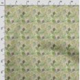 thumbnail image 3 of Soimoi Leaves Print,Cotton Cambric, Quilting Fabric Sold by The Yard 42 Inch Wide, Medium Weight Cotton Fabric, SewingSupplies,Pear Green, 3 of 5