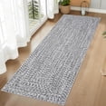 thumbnail image 6 of Memoryfield 2' x 8' Modern Braided Runner Rug, Washable Floor Cover, Non-Slip Stain-Resistant Soft Rug for Kitchen Bedroom Entryway, Gray, 6 of 9