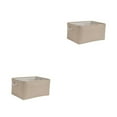 thumbnail image 1 of relayinert Storage Container For Organization And Sturdy Rope Handle Foldable Storage Box Beige 31*21*13 2Set, 1 of 6