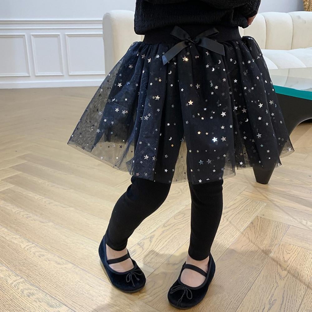 Baywell Baby Toddler Girls' Tutu Leggings Tulle Ruffle Skirted Pants