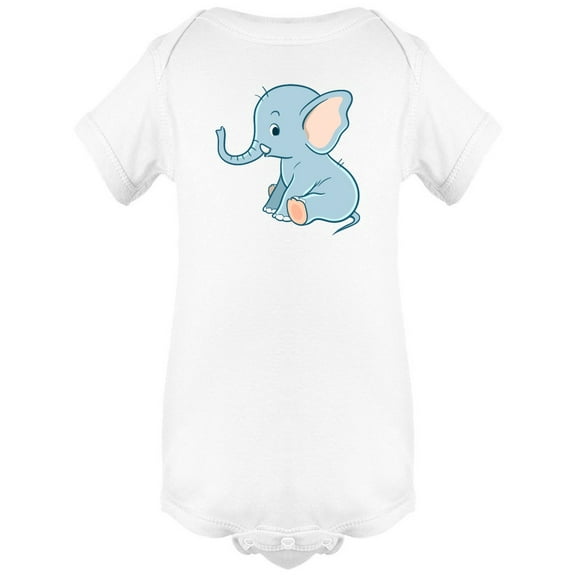 Adorable Blue Baby Elephant Bodysuit Infant -Image by Shutterstock, 6 Months