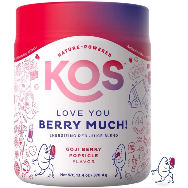 KOS Organic Reds Blend Amazing Tasting Red Juice Powder Energy Blend