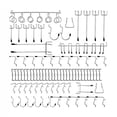thumbnail image 3 of 81 Pcs Crochets pour Panneau Perforé Assortiment Crochets Robustes Organisation Rangement Mural, 3 of 5