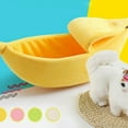 thumbnail image 6 of Cute Banana Cat Bed House Extra Large Size, Christmas Soft Cat Cuddle Bed, Lovely Pet Supplies for Cats Kittens Rabbit Small Dogs, White, 6 of 8