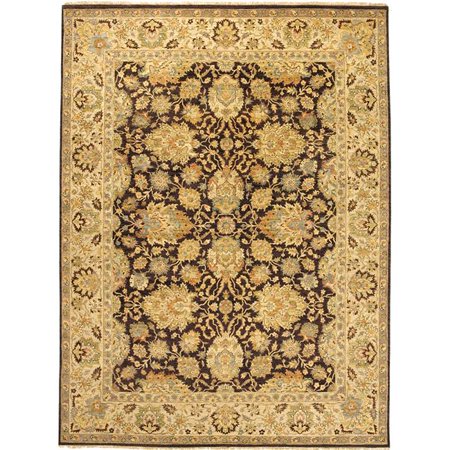 Due Process Stable Trading Jagapatti Agra Brown Gold Area Rug 44 6 X 9 Ft Walmart Canada