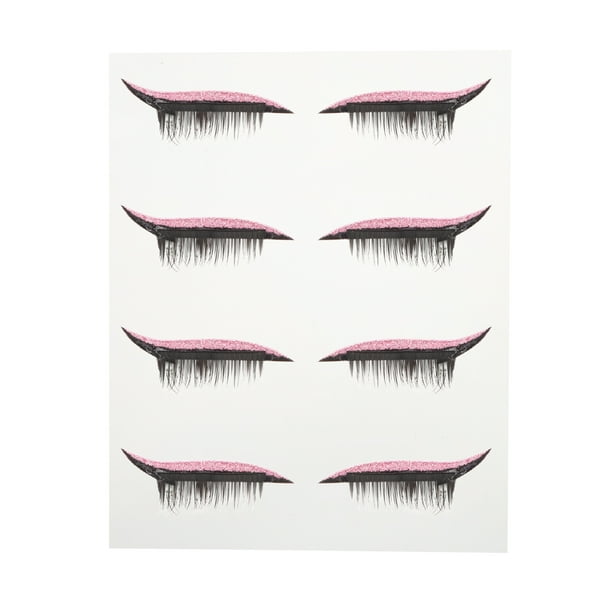 EeaseMX 4 pares de pegatinas adhesivas para pestañas delineadoras de ojos para mujer, resistentes al agua