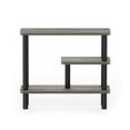 thumbnail image 2 of Furinno Turn-N-Tube Slim Space Saving Storage Rack, French Oak Grey/Black, 2 of 5