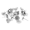 thumbnail image 5 of 60 pcs  Ear Studs Stainless Steel Simple Ear Studs Earring for Woman (Silver Disc Outer Diameter 12mm, Needle 11mm Long, 10mm Inside Diameter), 5 of 6
