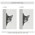 thumbnail image 4 of Yayeee Garden Flag 12" x 18" Double Sided Outdoor Yard Lawn Holiday Decorations, Black Cute Cat, 4 of 6