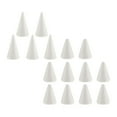 thumbnail image 4 of KLKCMS 15Pcs Craft Foam Cones Christmas Tree Project for Festival Table Centerpiece, 4 of 9