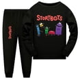 thumbnail image 3 of Storybots-Conjunto de ropa deportiva informal para niños y niñas, conjunto de pijama de algodón de manga corta y pantalones cortos de Anime para verano, 3 of 4