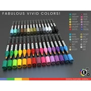 Tooli-Art Acrylic Paint Pens Assorted Multicolor Markers for Rock, Canvas, Mugs, and Most Surfaces Water-Based, Quick Drying Marker Set of 30