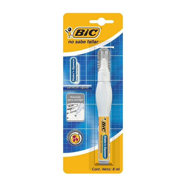Corrector Bic Corrector Pluma Correctora y Bolígrafo 2 piezas