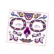thumbnail image 1 of Pegatinas temporales para la cara de Halloween Yinane con diseño floral Estilo A, 1 of 8