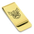 thumbnail image 1 of Stainless Steel Geometric Polygon Pig Animal Classic Slim Money Clip Credit Card Holder, 1 of 2