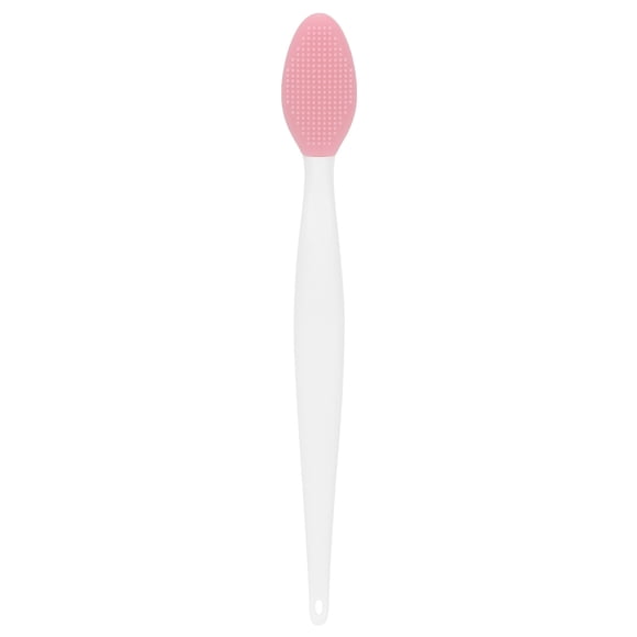 Cepillo de silicona suave para limpieza nasal, exfoliante de labios de doble cara, limpieza profunda, rosa
