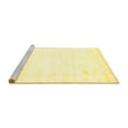 thumbnail image 2 of Ahgly Company Machine Washable Indoor Square Solid Yellow Modern Area Rugs, 5' Square, 2 of 4