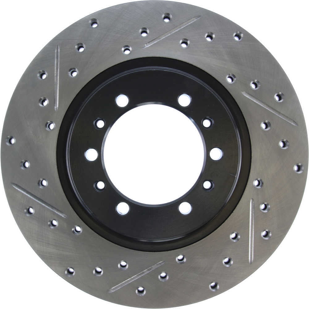 StopTech 127.46040R StopTech Sport Rotors; Drilled And Slotted; Front Right;10.87 in. Dia.; 1.77 in. Height; Fits select: 1991-2004 MITSUBISHI MONTERO