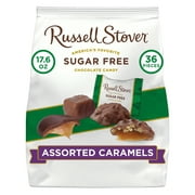 RUSSELL STOVER Sugar Free Assorted Chocolate Caramels, 17.6 oz. bag ( 36 pieces)