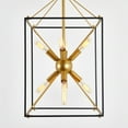 thumbnail image 2 of Artika Clyde Lustre Moderne Mi-Siècle, Noir et Or, 2 of 5