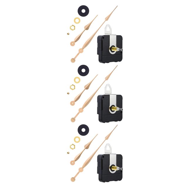 Wosthever Movimiento de reloj de alto con manecillas de hora y minuto, mecanismo de relojes de pared, Kit de mantenimiento de reparación, Type1 NO1