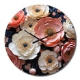 thumbnail image 2 of Designart "Enchanting Ranunculus Flowers II" Floral Oversized Wall Clock, 2 of 6