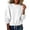 White, variant on Women Drawstring Hem Sweatshirt Sevevn Crew Neck Drop Shoulder Relaxed Fit Fleece Fabric Long Sleeve Drawstring Hem Cropped For Casual Daily Wear