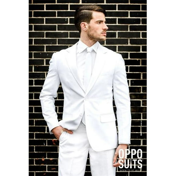 Opposuits OSUI-0049-EU46 White Knight 3 Piece Novelty Occasion Suits for Men, US Size 36