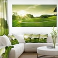 thumbnail image 1 of Beautiful Green Valley Panorama - Landscape Canvas Art Print, 1 of 3