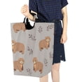 thumbnail image 4 of Yayeee Freestanding Laundry Hamper with Handle Collapsible Large Storage Basket for Clothes, Cartoon Bear, 4 of 7