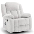 thumbnail image 1 of Korser Massage Swivel Rocker Recliner Chair with USB Ports Chenille for Living Room,Beige, 1 of 7