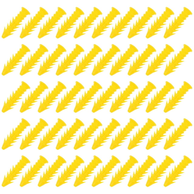 SKISUNO 100Pcs Self Drilling Drywall Anchors Plastic Expansion Tubes for Professionals