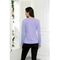 thumbnail image 7 of Pinspark UPF 50+ Rash Guard for Women Hiking Shirt Quick Dry Workout Top Long Sleeve Crewneck Running Shirts, 7 of 7