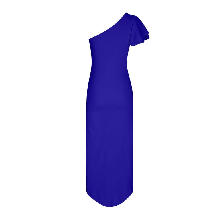 santorini satin wrap dress in dusty blue Stuck In Santorini Blue Cut Out Maxi Dress – Haute2Wear