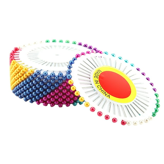Nikou Épingle à tête Ronde 480 Pcs, Fausse Perle pour Outil de Bricolage de Mariage (Coloré)