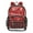 Red Background With Shinny Stars, variant on Clear Backpack 12L Large Capacity Transparent Waterproof Plaid in Navy Blue