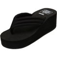 thumbnail image 1 of Womens High Wedge Beach Sandals Summer Thong Flip Flops Platform, 1 of 5