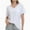 White, variant on Women's Short Sleeve V-Neck T-Shirt - Casual Summer Tee Top - Soft Lightweight Fit - Cute Basic Tops