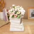 thumbnail image 6 of 7"H Ceramic Stack Book Vase, 6 of 6