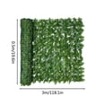 thumbnail image 3 of Weloille Artificial Ivy Privacy Fence Screen, 19.6x118.1in Artificial Faux Fence Artificial Hedge Fence Panel Balcony Privacy Screen Decoration for Patio, Balcony, Wall, Backyard Indoor Outdoor, 3 of 7