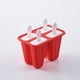 thumbnail image 1 of Molde para paletas, moldes para paletas, 4 piezas, moldes de silicona para paletas heladas, molde para paletas sin BPA, reutilizable, fácil liberación, para hacer paletas heladas (rojo) WD.WDQZL electrónico, 1 of 4