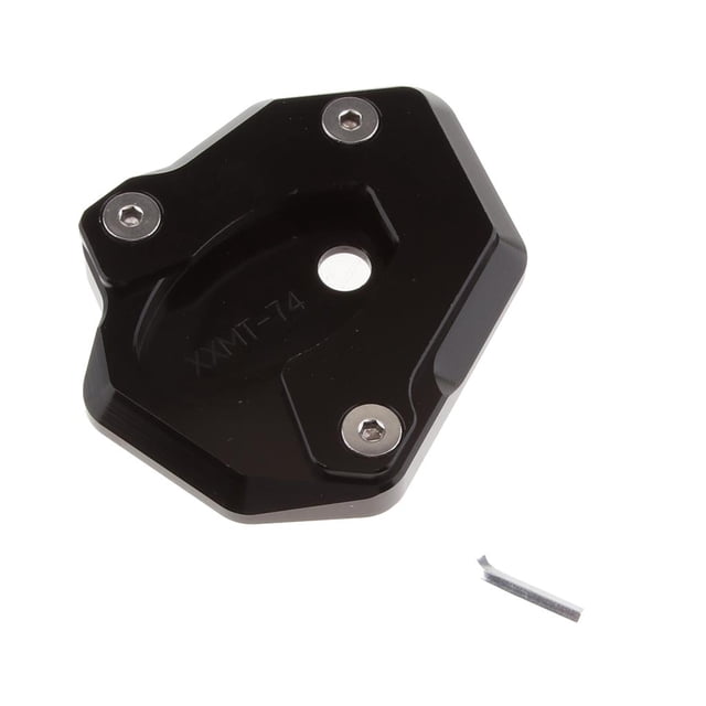 Almohadilla de extensión de para motocicleta Z650 Z900 2017 negra Negro kusrkot Placa de extensión Kickstand
