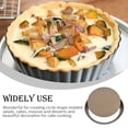 thumbnail image 4 of Quiche Pan Removable Bottom Non Stick Cake Mould Carbon Steel Bakeware Kits Baking Accessory Kitchen Supplies Cooking Tools Gold thickened 9 in, 4 of 7